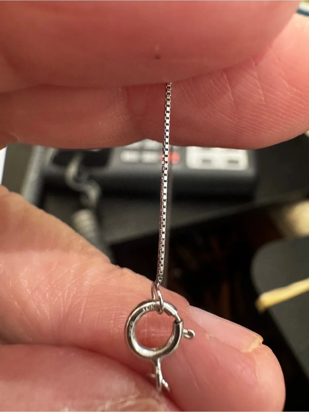 Diamond Halo Square Pendant Necklace - 10K White Gold. 1/3-1/2 tcw.